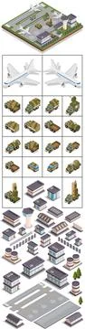 Air Force Base. Stock-Illustration
