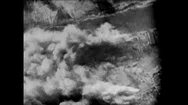 The Air Force Bombs German Factories In World War Ii. Good Strafing And Bombing Stock Footage