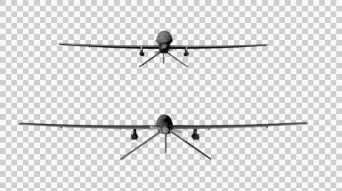 Air Force Drone Fly In Place 3D Model With Alpha Channel 스톡 동영상 51680338