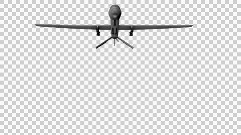 Air Force Drone Flyin - 3D Model With Alpha Channel 스톡 동영상 51680253