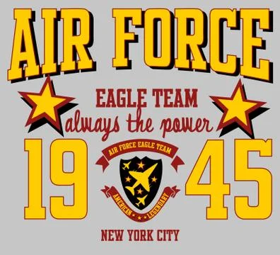 Air force eagle team vector art Illustrazione stock