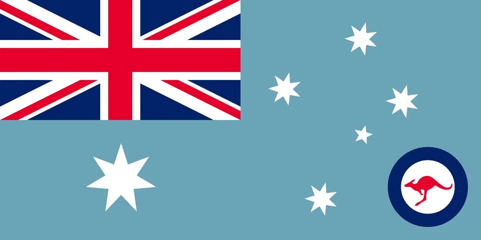 Air Force Ensign of Australia Stock Illustration