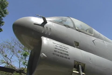 Air Force Exhibit Plane 2 looping Stock Footage 707882