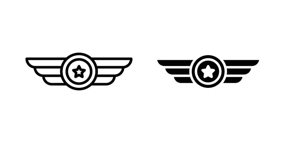Air force icon vector design. EPS10 Stock Illustration