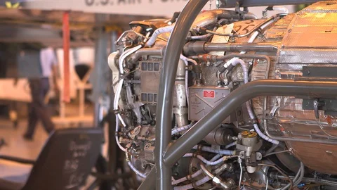 Air Force Mechanics Work On T-38 Talon Fighter Jet 15 Stock Footage 127995155