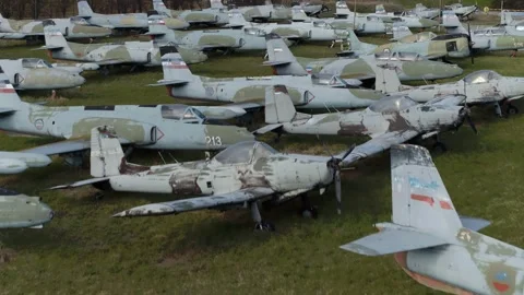 Air force museum Video stock 254974892