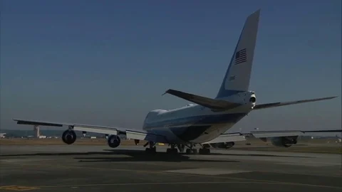 Air Force One Taxiing  Stock-Footage 81997452