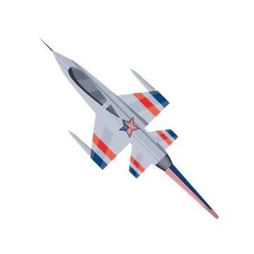 Air force plane on white background Stock Illustration