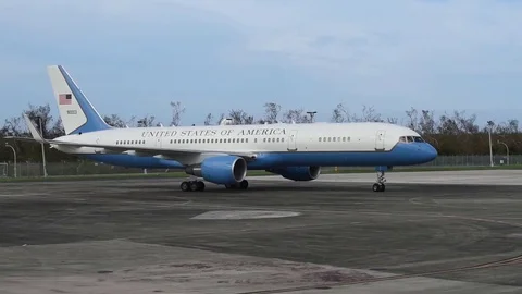 Air Force Two Taxiing Stock-Footage 80976893