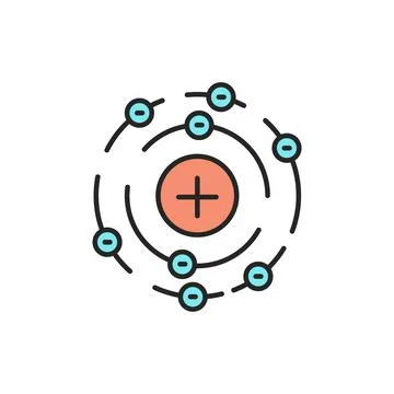 Air formula physics color line icon. Editable stroke. Stock Illustration