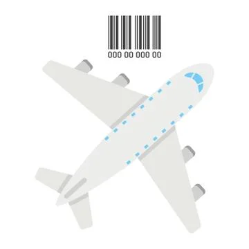 Air freight flat icon, logistic and delivery Stock Illustration