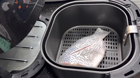 Air-fried tilapia1 Stock Footage 338278376