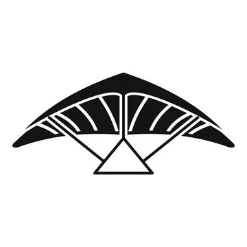 Air glider icon simple vector. Fly man Stockillustratie