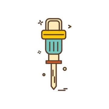 Air hammer icon vector design Stock Illustration