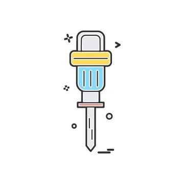 Air hammer icon vector design Stock Illustration