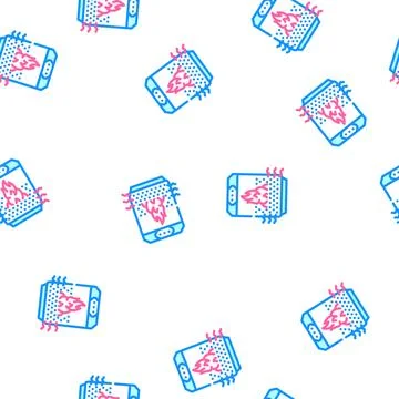 Air heating vector seamless pattern flat Stockillustratie