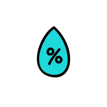 Air humidity doodle icon, vector illustration Stock Illustration