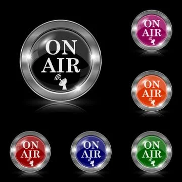 On air icon Illustrazione stock
