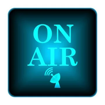 On air icon Illustrazione stock