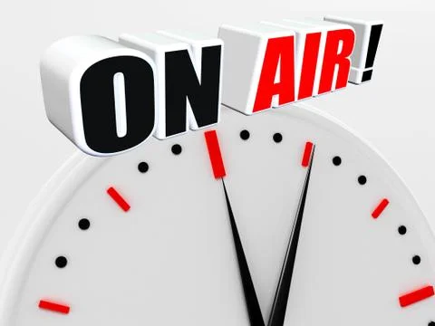 On air Stock Illustration
