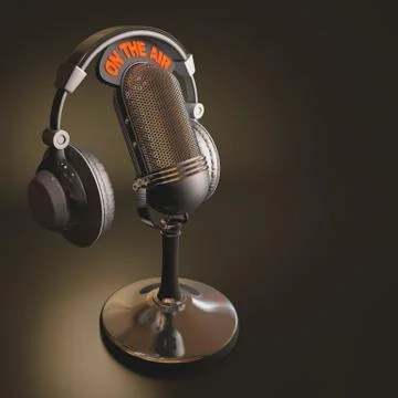 On The Air Stock Illustration