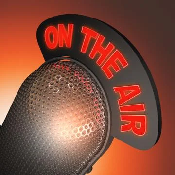 On The Air Illustrazione stock