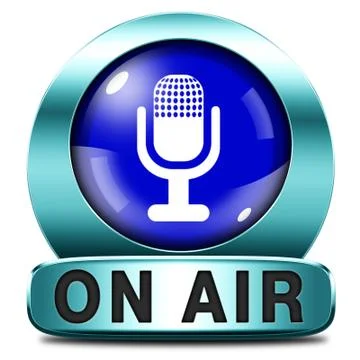 On air Stock Illustration