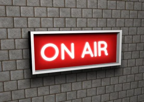 On The Air Stock Illustration