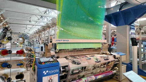 Air Jet Weaving Machine or Automatic TOYOTA Stock Footage 310051194