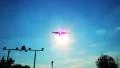 Air liner flies above after take off, traveling by air HD Footage
