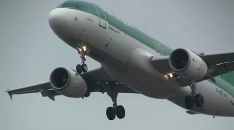 Air Lingus, fly-over Stock Footage 10721095
