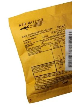 Air mail packet Stock Photos
