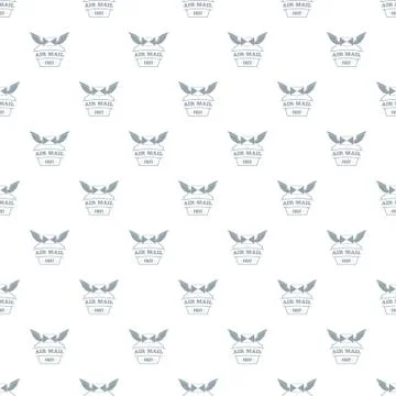 Air mail pattern vector seamless Illustrazione stock