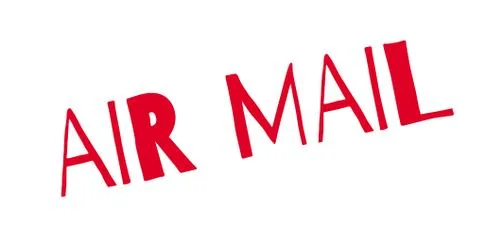 Air Mail rubber stamp Stock Illustration