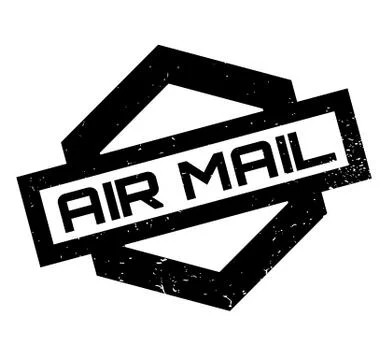 Air Mail rubber stamp Illustrazione stock