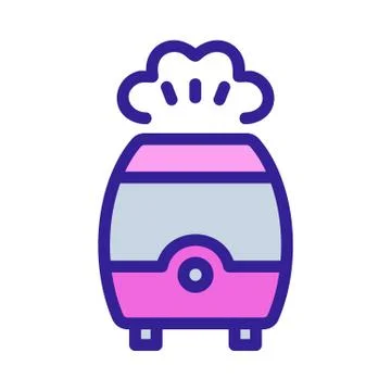 Air moisturiser icon vector. Isolated contour symbol illustration Stock Illustration