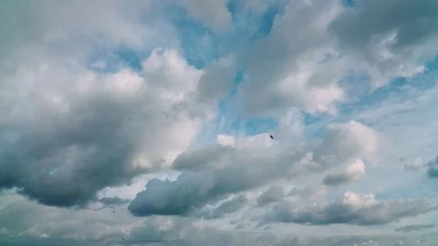 Air movements at the sky in cloudy Stock Footage 127168689