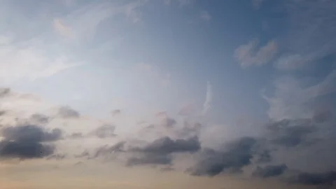 Air movements at the sky in cloudy weather Stock Footage 127226687