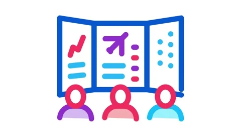 Air navigation dispatcher display Icon Animation Video stock 145274328