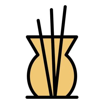 Air oil diffuser icon color outline vector Stock Illustration