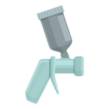 Air painter icon cartoon vector. Spray gun Stock Illustration