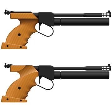 Air Pistol Stock Illustration