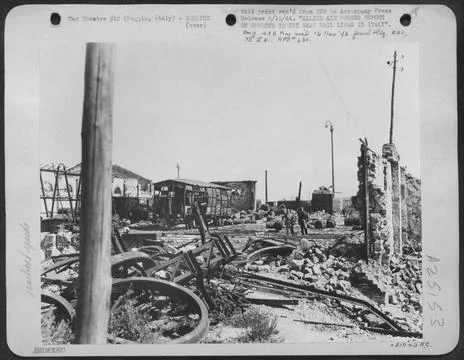 The Air Plan, Operation, Strangle, has worked since Feb 18, 1944 to choke ... Stock Photos