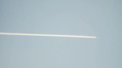 Air plane in the distance Stock Footage 112424898