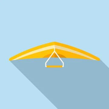 Air plane icon flat vector. Para fly Illustrazione stock