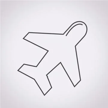 Air plane icon Stock Illustration