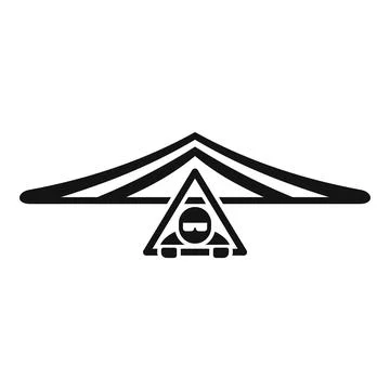 Air plane icon simple vector. Para fly Stock-Illustration
