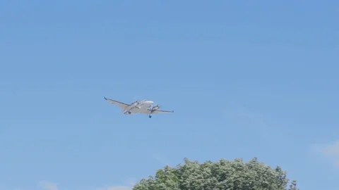 Air plane landing Stock Footage 112972570