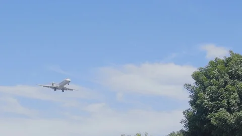 Air plane landing Stock Footage 112972572