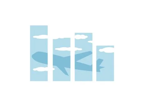 Air plane logo Stock Illustration